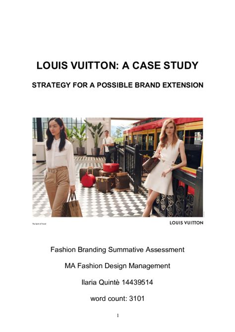 louis vuitton brand strategy pdf|impact of Louis Vuitton on business.